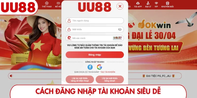 Cách đăng nhập tài khoản siêu dễ